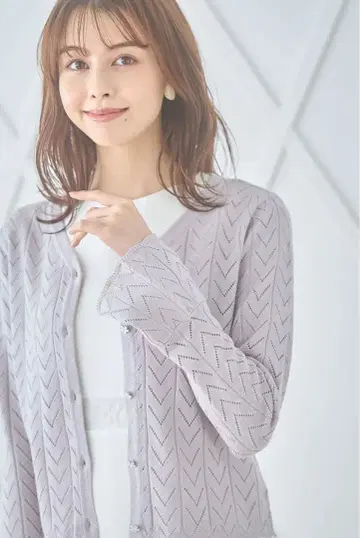 tocco closet 시스루 니트 가디건