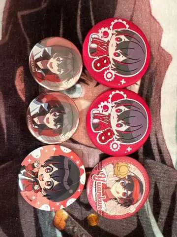 컬러풀 피치 유안 군 캔뱃지 5개 세트