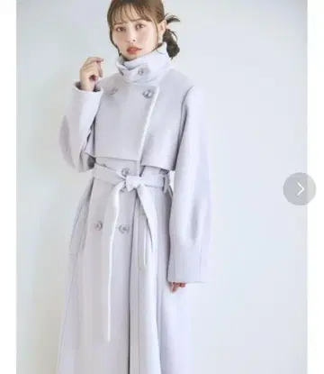 2WAY 컬러 레이디 코트 dazzlin 퍼플 다즐린 S 택 포함 새상품