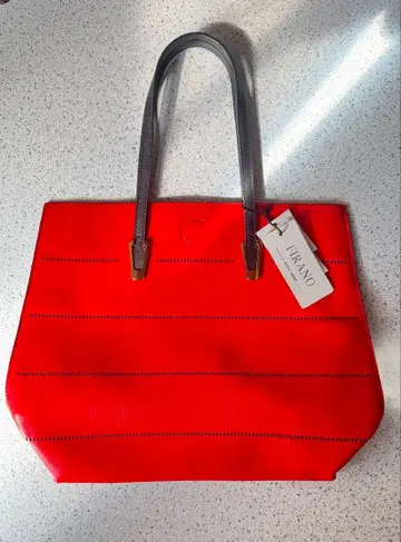 FIRANO 펀칭 토트백 레드