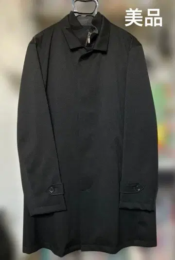 빔스 하트 블랙 스텐카라 코트 L 사이즈