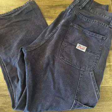 XLARGE 워크 팬츠 더블니 30 보라색