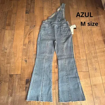 AZUL BY MOUSSY 원 숄더 데님 오버롤 M 사이즈