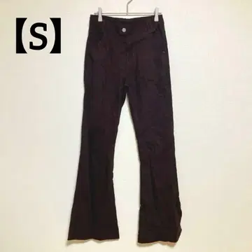 SLP [ S ] 부츠컷 데님 브라운 플레어 데님 골격 스트 새상품급