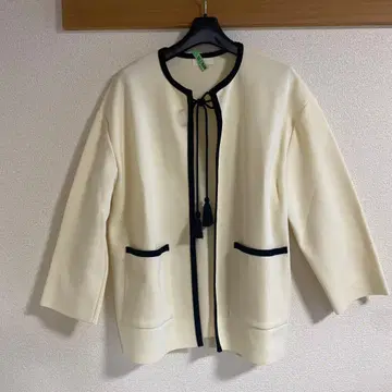 Ballsey 노카라 자켓 아이보리