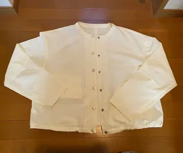 searoomlynn 화이트 노카라 자켓 프론트 포켓 부착