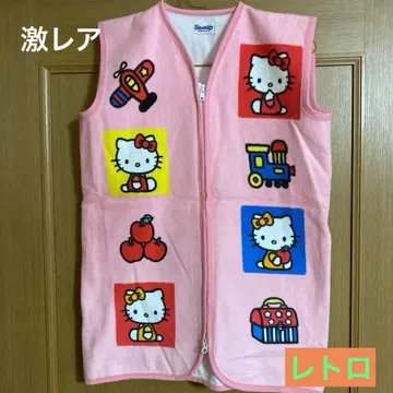 헬로키티 레트로 플리스 슬리퍼 초레어 새상품급