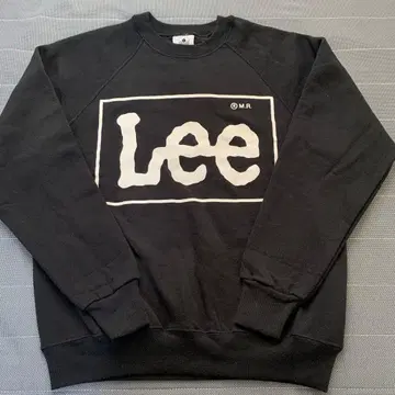 Lee 블랙 프론트 로고 트레이닝복 맨투맨 USA제 빈티지