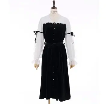 엑시즈팜 벨로아 원피스