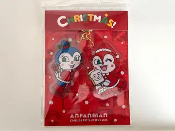 호빵맨 뮤지엄 크리스마스 아크릴 키링 짤랑이