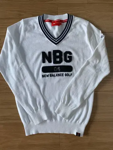 NEW BALANCE 뉴발란스 골프 니트 화이트 스웨터