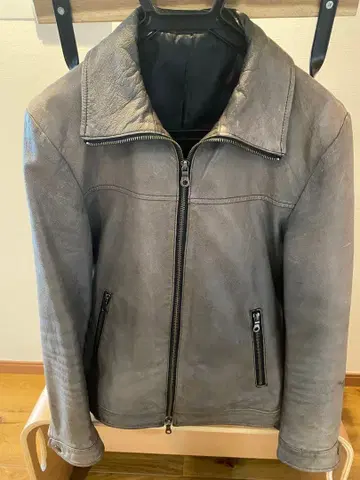 BG (birdgiz) 그레이 가죽 자켓 S 사이즈
