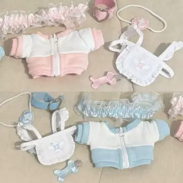 봉제인형 의류 20cm 저지 메이드 2벌 세트