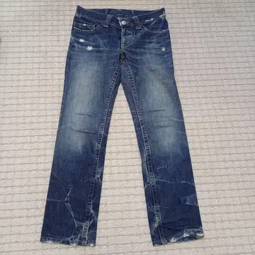 HYSTERIC GLAMOUR 스트레이트 데님 데미지 데님