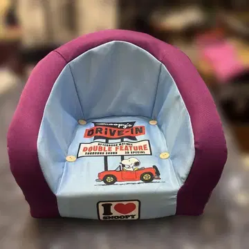 스누피 스펀지 좌식 의자 어린이용 의자 미사용품 인형뽑기 경품