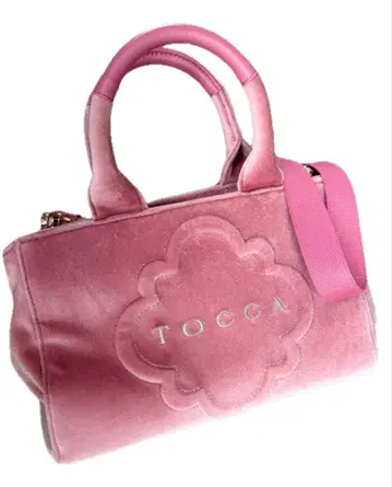 TOCCA 핑크 벨벳 토트백