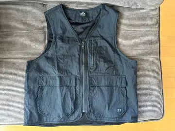 언더아머 블랙 나일론 베스트 풀 지퍼 M 사이즈