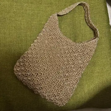 골드 뜨개질 핸드백