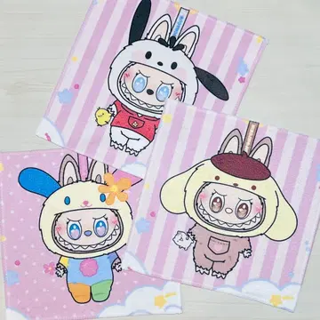 러브브x산리오 타월 손수건 3개 세트