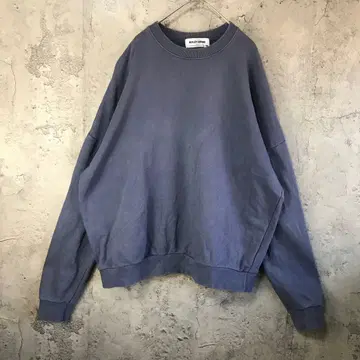 B803 구제 의류 트레이닝복 맨투맨 블루 그레이 무지 90s Y2K