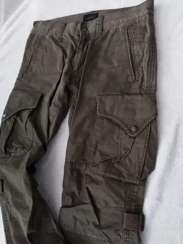 TETE HOMME M 카고 팬츠 올리브 그린
