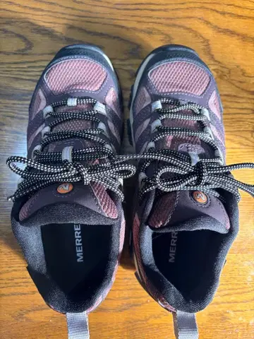 MERRELL 트레킹 슈즈 24cm 퍼플 계열 인솔 가공 있음