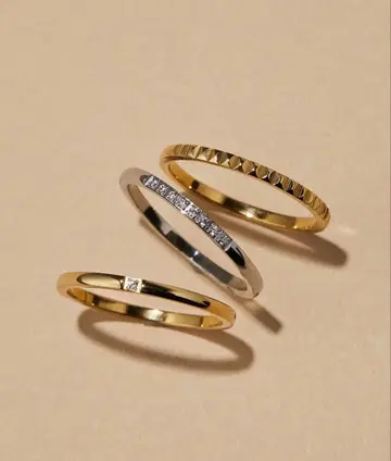 반지 3개 세트 골드 실버