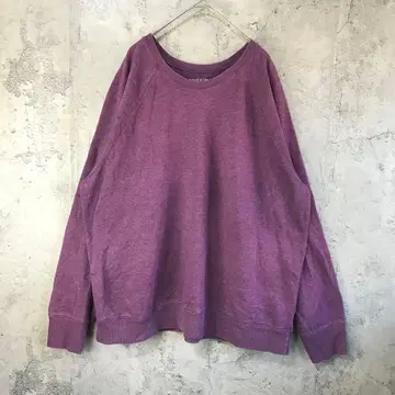 B804 구제 의류 트레이닝복 맨투맨 래글런 보라색 90s Y2K