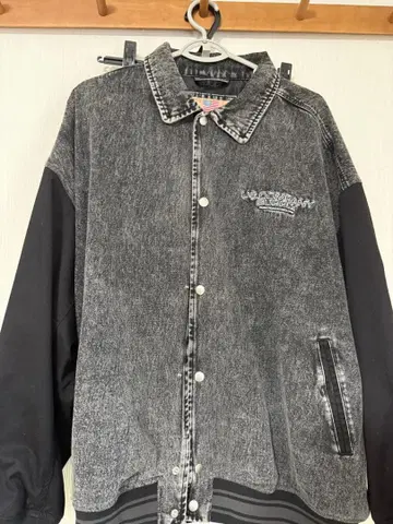 US COMPANY SUPPLY 그레이 바시티 자켓