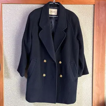 크리스 앨런 네이비 더블 브레스트 코트