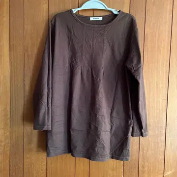 Plantation 브라운 긴팔 T셔츠