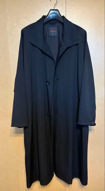 CABaN 울 개버딘 스탠드 카라 코트