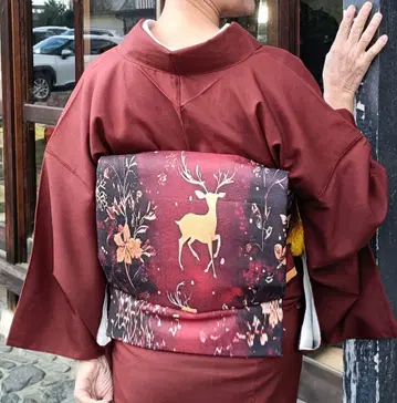 크리스마스 루돌프 나고야 오비 빨간색