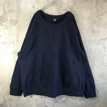 B805 구제 의류 트레이닝복 맨투맨 래글런 네이비 무지 90s Y2K