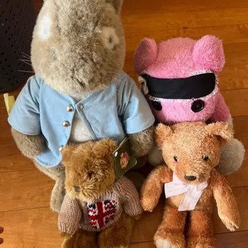 토끼와 곰 봉제 인형 세트