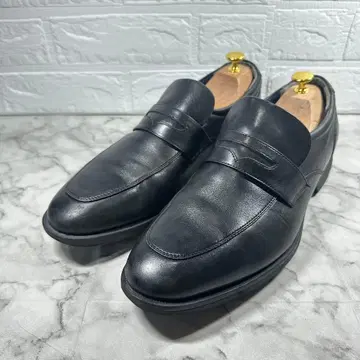 마리끌레르 옴므 블랙 가죽 로퍼 27cm