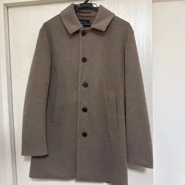 GLOBAL WORK 울 혼방 코트 브라운