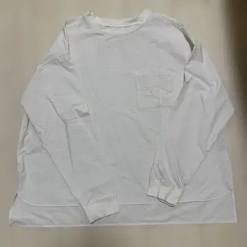 OURHOME 탄력 소재의 깔끔한 풀오버 [ 화이트 ]