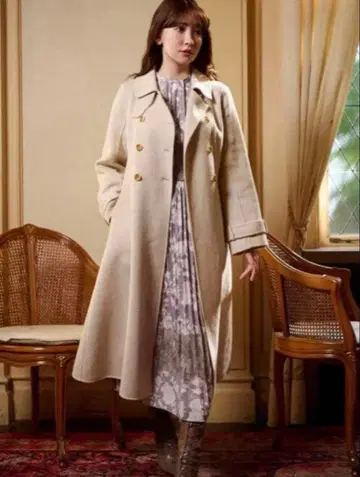 Siena River Long Coat ecru S 사이즈