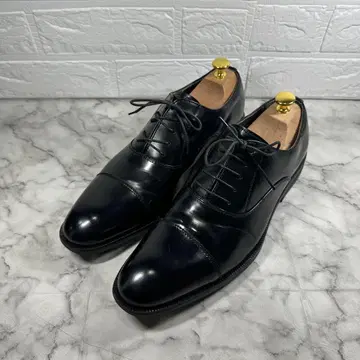 에어 모션 블랙 가죽 스트레이트 팁 26cm