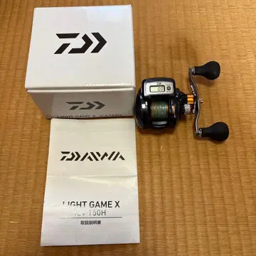 다이와 라이트 게임 X ICV 150H 상자, 설명서 포함