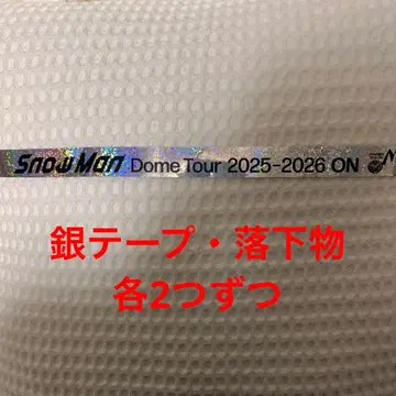 Snow Man Dome Tour 2025-2026 은색 테이프 낙하물