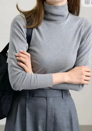 gicipi 코튼 터틀넥 프레임워크 프리 사이즈