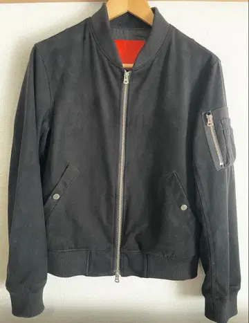 블루종 자켓 블랙