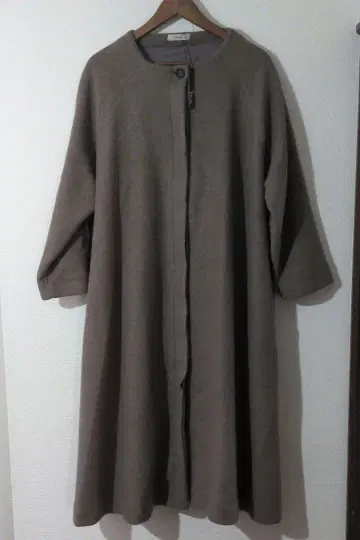 m.n 브라운 롱 코트