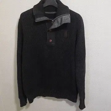 G-STAR RAW 지퍼 하이넥 니트