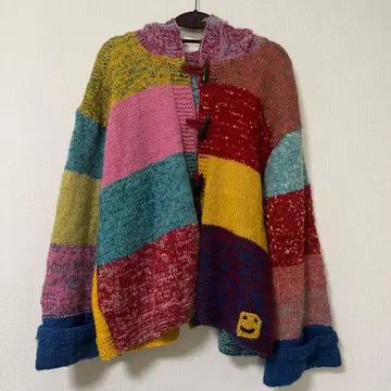 EL RODEO 울 100% 패치워크 후드티