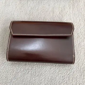 만소 다크 브라운 3단 폴더형 지갑 박스 포함