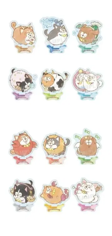 마츠이누 12별자리 아크릴 스탠드 오소마츠 6쌍둥이