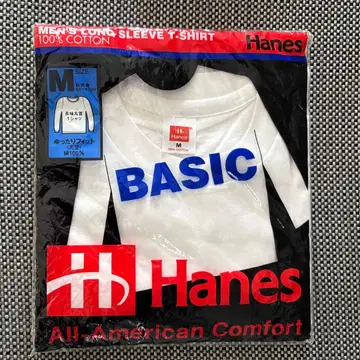 Hanes BASIC M 사이즈 긴팔 T셔츠